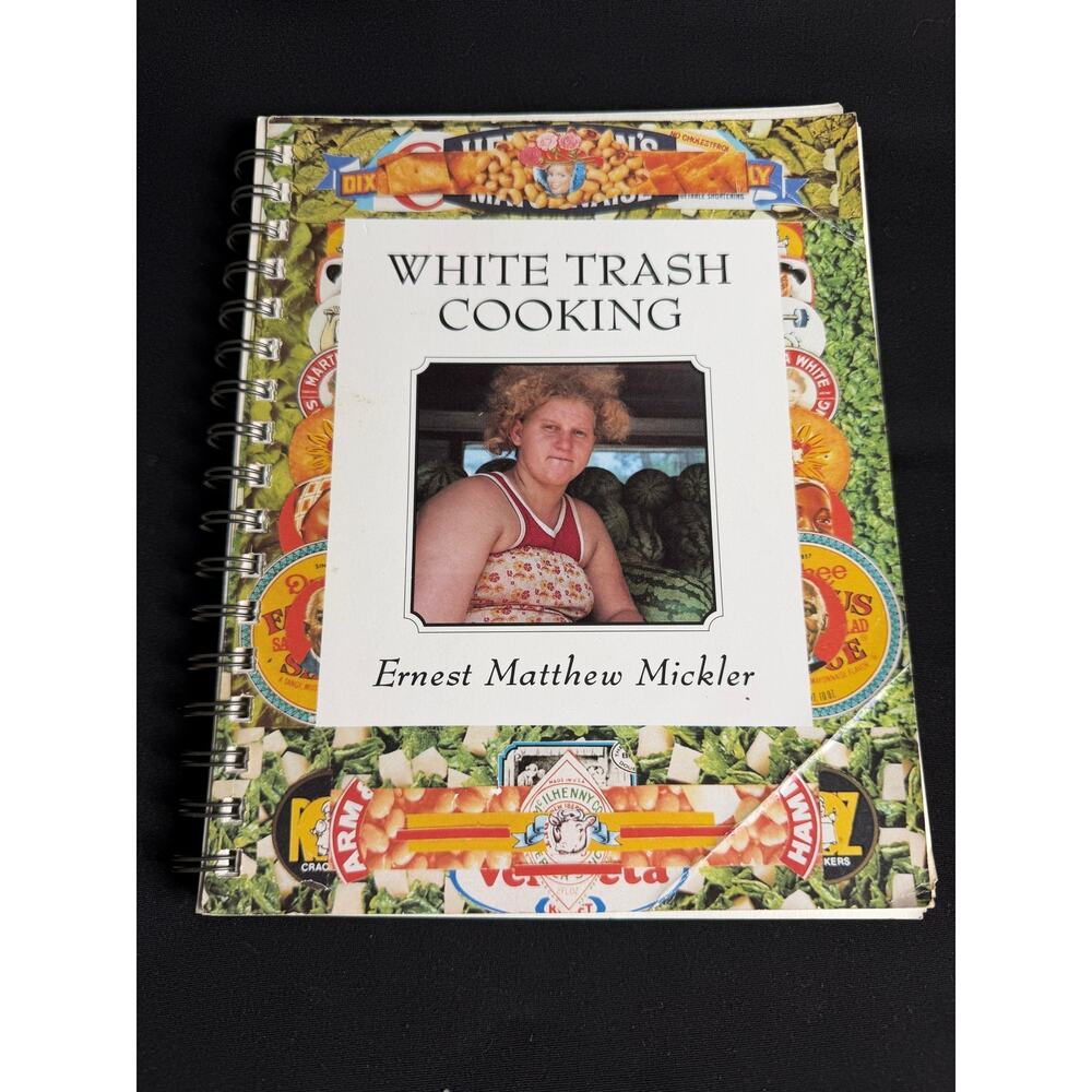 Vintage 1986 White Trash Cooking Ernest Matthew Mickler Spiral Cookbook 1st Ed